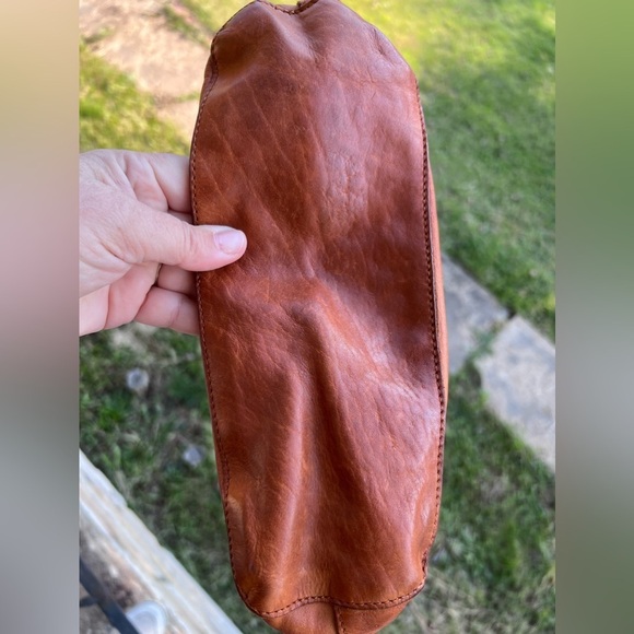 Vilenca Holland Handbag Shoulder Tote Brown Leather Large 13.5x13x4 - Picture 3 of 6